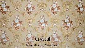  Presentation with vintage paper - Beautiful theme featuring wall paper - vintage wallpaper background backdrop and a coral colored foreground