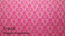  Presentation with pattern - Audience pleasing presentation consisting of wall paper abstract background pattern backdrop and a coral colored foreground