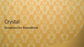  Presentation with pattern - Cool new presentation design with wall paper abstract background pattern backdrop and a yellow colored foreground