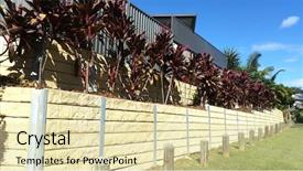  Presentation with sandstone - Audience pleasing slide set consisting of wall sandstone wall modern contemporary backdrop and a soft green colored foreground