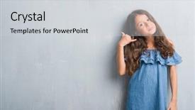  Presentation with hispanic - Slide deck consisting of wall smiling doing phone gesture background and a light gray colored foreground