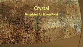  Presentation with artsy - Presentation theme featuring wall textures for your design background and a tawny brown colored foreground