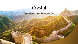  Presentation with china - Audience pleasing slide deck consisting of great wall the landmark backdrop and a white colored foreground