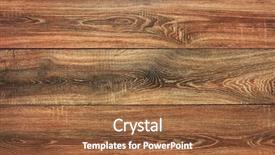  Presentation with brown wood texture - PPT theme featuring wall tile - brown natural wood texture background and a red colored foreground