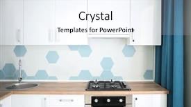  Presentation with management stop light - Cool new PPT layouts with wall tile - interior of light modern kitchen backdrop and a sky blue colored foreground