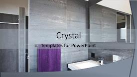  Presentation with bathroom - PPT layouts with wall tile - modern architecture contemporary interior bathroom background and a light gray colored foreground