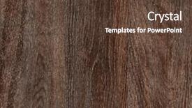  Presentation with dark vintage wood table texture - PPT theme enhanced with wall tile - wooden dark brown texture high background and a tawny brown colored foreground
