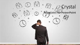  Presentation with angry - Colorful PPT layouts enhanced with wall with drawn overload backdrop and a light gray colored foreground