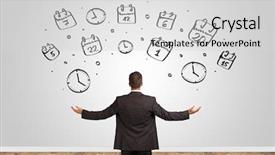  Presentation with angry - Colorful presentation design enhanced with wall with drawn overloaded brain backdrop and a light gray colored foreground