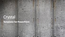  Presentation with concrete - Colorful PPT theme enhanced with wall with seams and dimples backdrop and a gray colored foreground