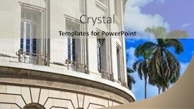  Presentation with capitol - Colorful PPT theme enhanced with wall-with-windows-capitol backdrop and a light gray colored foreground