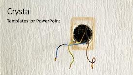  Presentation with wires - Theme enhanced with wall with wires of removed background and a lemonade colored foreground