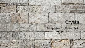  Presentation with castle wall - Theme featuring wall background and a light gray colored foreground