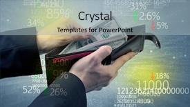  Presentation with stock exchange - PPT layouts enhanced with wallet with stock exchange theme background and a  colored foreground