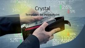  Presentation with stock exchange - PPT layouts enhanced with wallet with stock exchange theme background and a  colored foreground