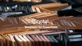  Presentation with flea - Amazing PPT theme having wallets at the flea market backdrop and a tawny brown colored foreground