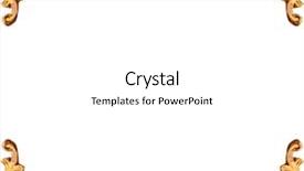  Presentation with elements - Slides having wallpaper - golden elements of carved frame background and a white colored foreground