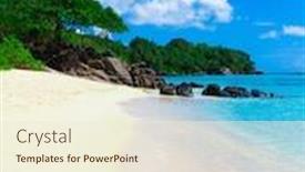  Presentation with dream - Cool new slide deck with wallpaper-dream-summer backdrop and a cream colored foreground