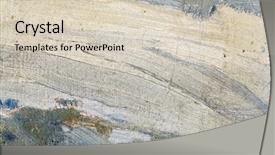  Presentation with abstract paint brush texture art - PPT layouts enhanced with wallpaper original - abstract oil painted texture background and a soft green colored foreground