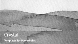  Presentation with watercolor - Presentation design featuring wallpaper original - macro black and white watercolor background and a gray colored foreground