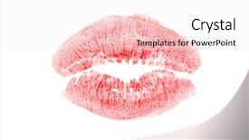  Presentation with processor tech electronic pcb printed - Colorful PPT layouts enhanced with wallpaper smoching - image of printed female lips backdrop and a sky blue colored foreground