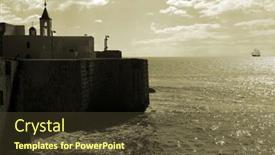  Presentation with ancient israel - PPT layouts enhanced with walls-and-church-of-ancient background and a tawny brown colored foreground