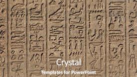  Presentation with ancient - Audience pleasing theme consisting of walls of an ancient egyptian backdrop and a coral colored foreground