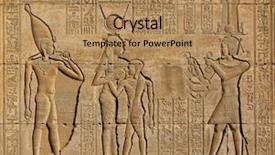  Presentation with egyptian - Cool new presentation with walls of an ancient egyptian backdrop and a coral colored foreground