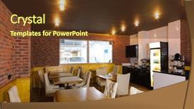  Presentation with car wash - PPT layouts consisting of walls wooden tables and window background and a tawny brown colored foreground