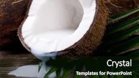  Presentation with walnut - Beautiful slide deck featuring walnut coconut milk backdrop and a black colored foreground