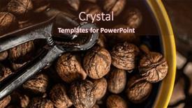  Presentation with vegetarian - Slide deck featuring walnuts-and-nutcracker-in-bowl background and a wine colored foreground