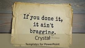  Presentation with journalist - PPT theme enhanced with walter walt - american poet background and a coral colored foreground