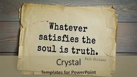  Presentation with journalist - Beautiful PPT layouts featuring walter walt - american poet backdrop and a coral colored foreground