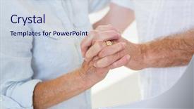  Presentation with senior couple - Beautiful theme featuring waltz dance - senior couple dancing together backdrop and a  colored foreground