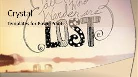  Presentation with inspirational - Audience pleasing PPT theme consisting of wanderer - inspirational typographic quote - not backdrop and a lemonade colored foreground