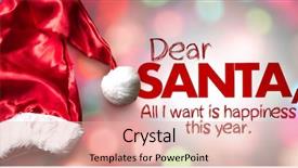  Presentation with happiness - Audience pleasing PPT theme consisting of want is happiness this year backdrop and a coral colored foreground