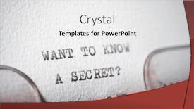  Presentation with secret - PPT theme enhanced with want-to-know-a-secret background and a white colored foreground