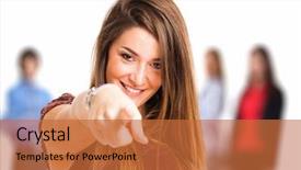  Presentation with crime scene finger print investigation - Audience pleasing presentation theme consisting of wanted - portrait of a woman pointing backdrop and a red colored foreground