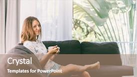  Presentation with teenage girl - Colorful PPT theme enhanced with wanted - teenage girl does not want backdrop and a coral colored foreground