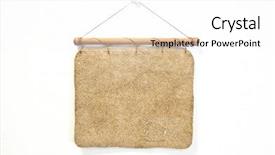  Presentation with advertisement - PPT theme enhanced with wanted poster - advertisement on the white wall background and a white colored foreground