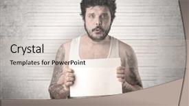  Presentation with gangster - Amazing presentation design having wanted poster - gangster in front backdrop and a soft green colored foreground