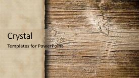  Presentation with wanted poster - Beautiful PPT theme featuring wanted poster - grunge blank paper on wooden backdrop and a coral colored foreground