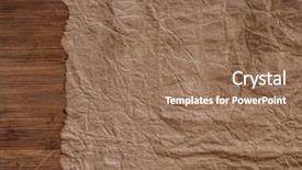  Presentation with aged wood - Amazing slide deck having wanted poster - old blank parchment on aged backdrop and a coral colored foreground