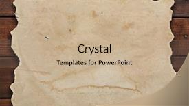  Presentation with old brown paper texture - PPT layouts with wanted poster - old paper on brown wooden background and a coral colored foreground