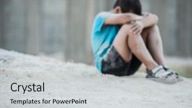  Presentation with poverty - Presentation enhanced with war - dirty and poverty background and a light gray colored foreground