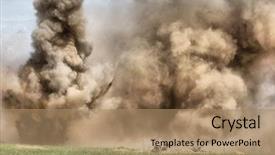  Presentation with explosion - Presentation theme with war - hdr explosion ww2 reenacting kiev background and a coral colored foreground