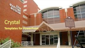  Presentation with war - Presentation theme enhanced with war 1812 - u s brig niagara museum background and a red colored foreground