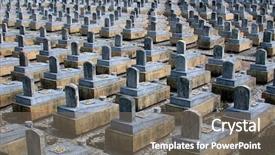  Presentation with vietnam war - Slide set enhanced with war cemetery background and a gray colored foreground