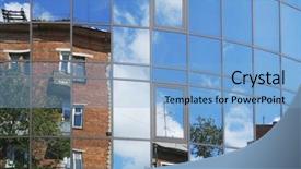  Presentation with old vs new - Presentation with war ehouse - old against new background and a light blue colored foreground