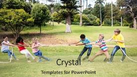  Presentation with war - Colorful PPT layouts enhanced with war in the park backdrop and a mint green colored foreground